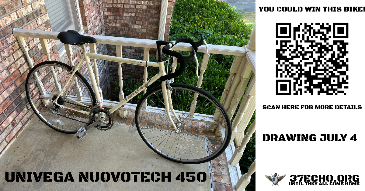 37 Echo bike raffle — Univega Nuovotech 450. Drawing July 4.